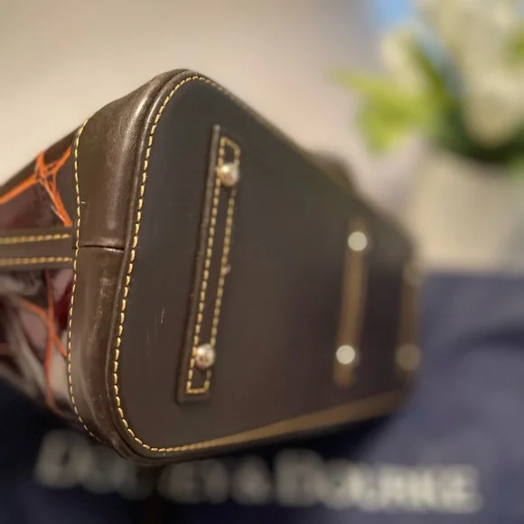 Dooney & Bourke Croc Denison Shaina Satchel - Picture 13 of 16